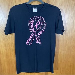 Jerzees, Survivor Ribbon Tshirt, Size Small. Good Used Condition!